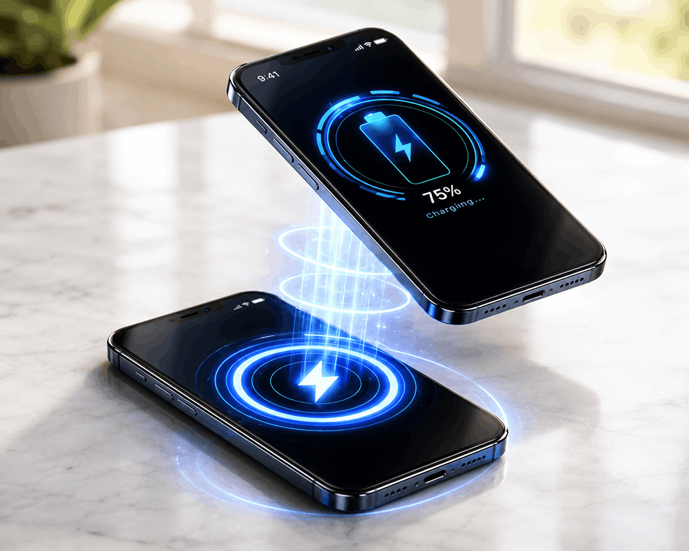 چگونه شارژ معکوس را فعال کنیم؟